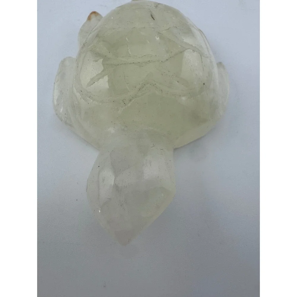Golden Healer Quartz Turtle Hand Carved Crystal Figurine 3.96